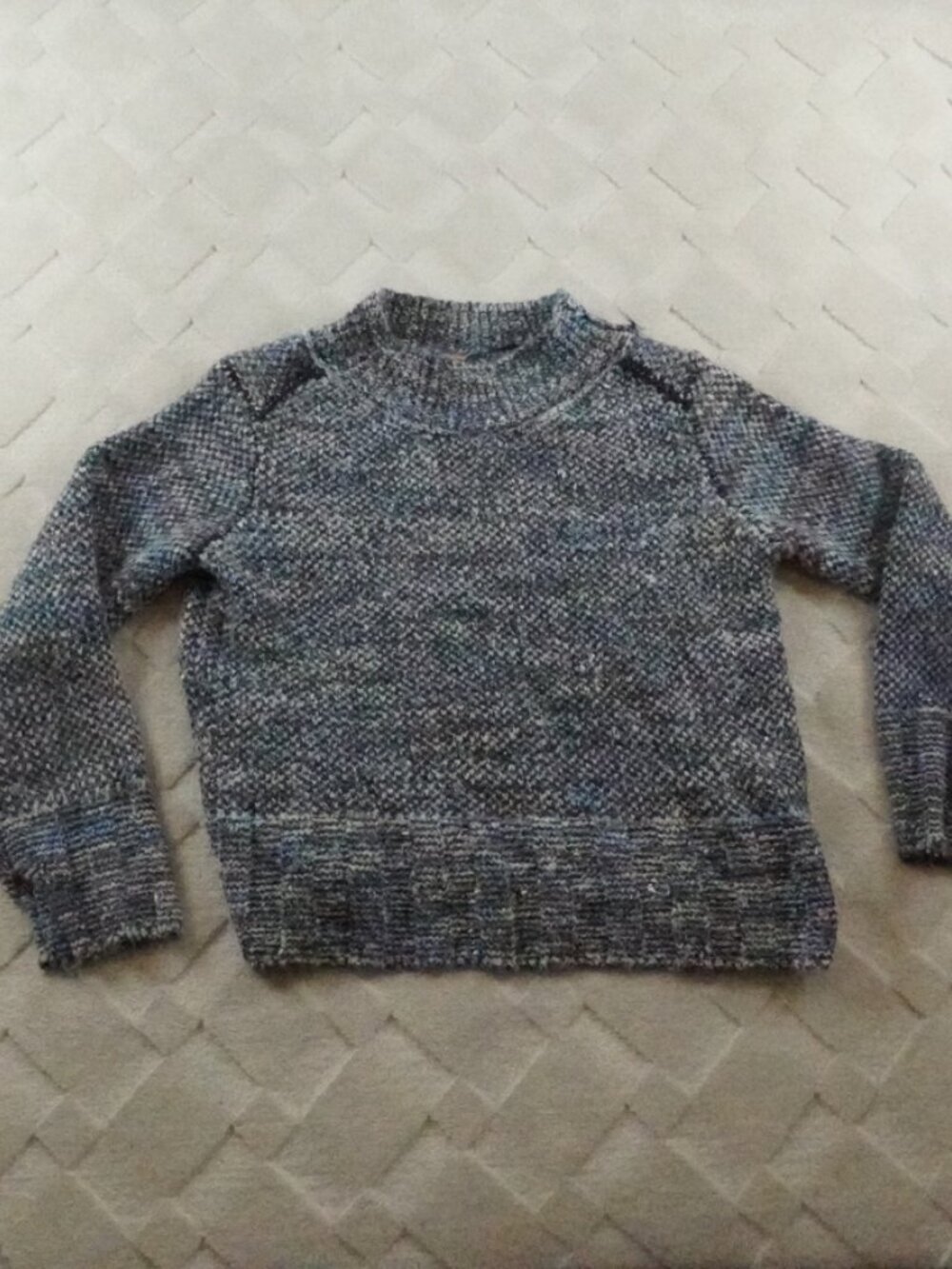FREE PEOPLE SHADES OF GREY PULLOVER SWEATER Womens Extra Small NWT